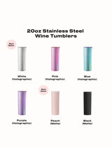 20oz Skinny Tumbler W/ Straw