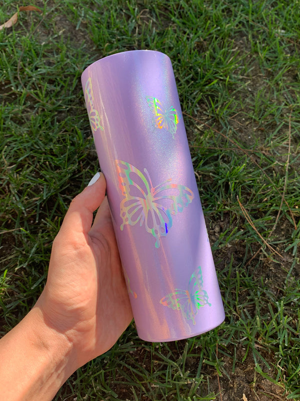 Holographic Butterfly 20oz Tumbler