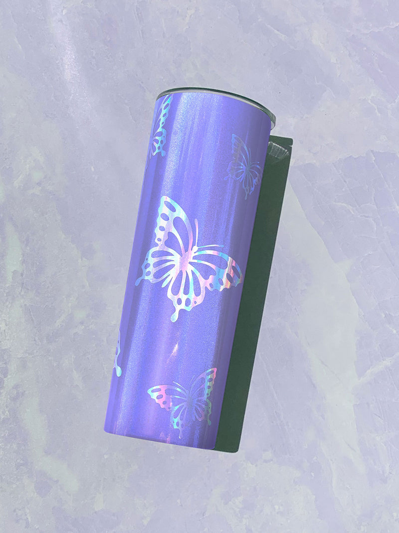 Holographic Butterfly 20oz Tumbler